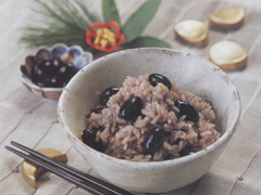 黒豆ご飯（煮豆）