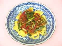 焼きそうめんのあんかけ