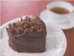 小豆とチョコのバレンタインケーキ