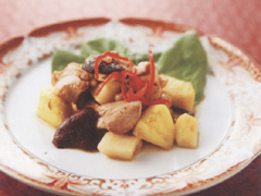 鶏肉とパイナップルのマスタード和え