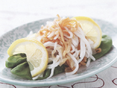 くらげと大根のねぎ油風味
