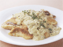 白身魚のカレーソース