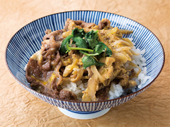 柳川風牛丼