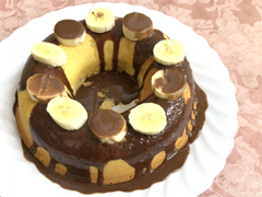 バナナチョコリングケーキ
