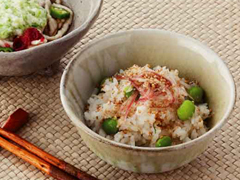 しょうがと枝豆のご飯