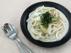 イカとタラコのクリームうどん