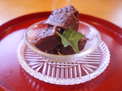 小豆ミルクのアイスキューブ