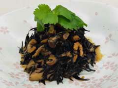 干し海老とひじきの当座煮