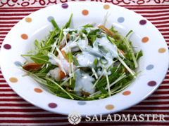 魚介のヨーグルトドレッシングサラダ