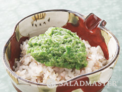 梅とオクラのねばねば丼