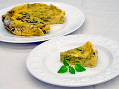 甘糀の抹茶スフレチーズケーキ