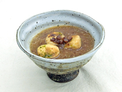 餅麩のぜんざい