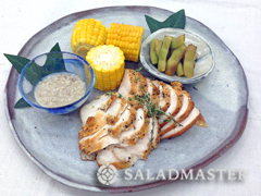 鶏と野菜の燻製