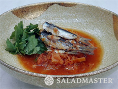 青魚のおろしキムチ煮