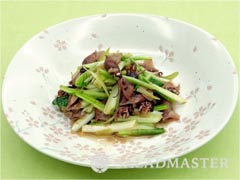 うるいとほたるイカの塩レモン和え