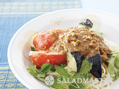 ひやむぎと揚げ野菜の冷やし中華