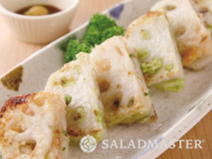 れんこんのえびはさみ焼き