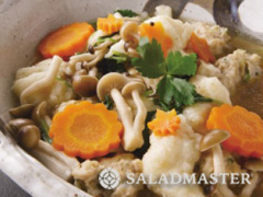 やまいもだんごときのこの鍋