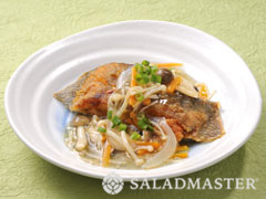 白身魚の山椒野菜あんかけ