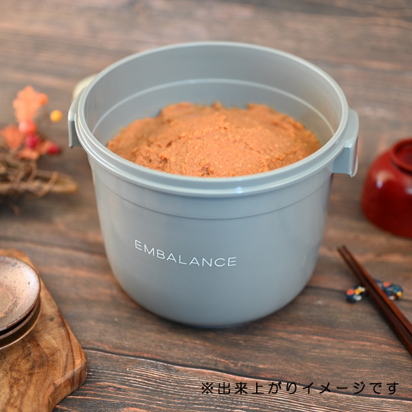 【2/13発送分1/19まで予約販売】【送料無料】手づくり有機味噌セット(6L容器付き)